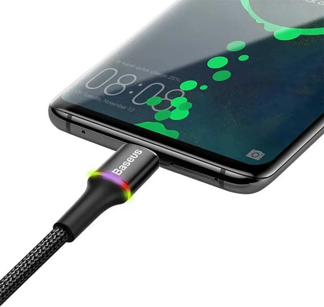 Baseus Halo Series Micro-USB Kabel 1m - Zwart