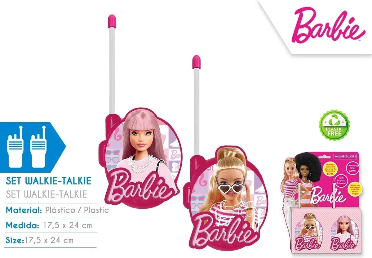 Barbie Walkie-Talkies - 2 Handsets - Multi Color