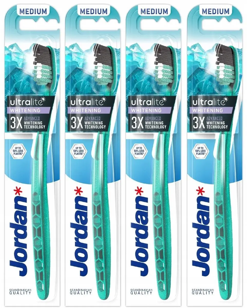 Jordan Ultralite Whitening Tandenborstels - 4 Stuks