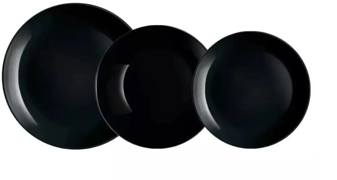 Luminarc Diwali Servies 24-delig - Zwart - afbeelding 2 van 3