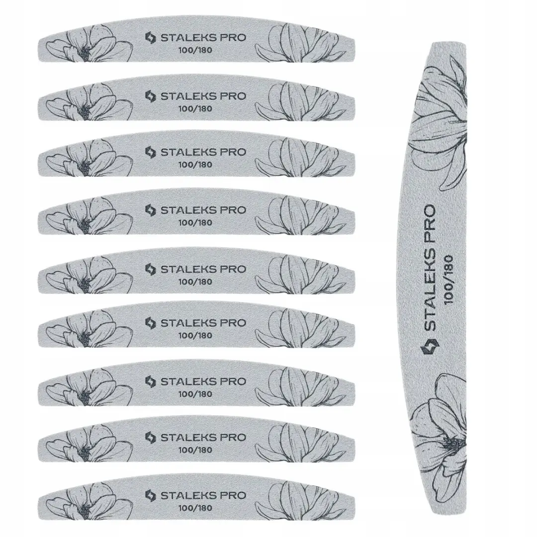 STALEKS Mineraal Nagelvijl Halve Maan 100/180 Grit - 10 Stuks