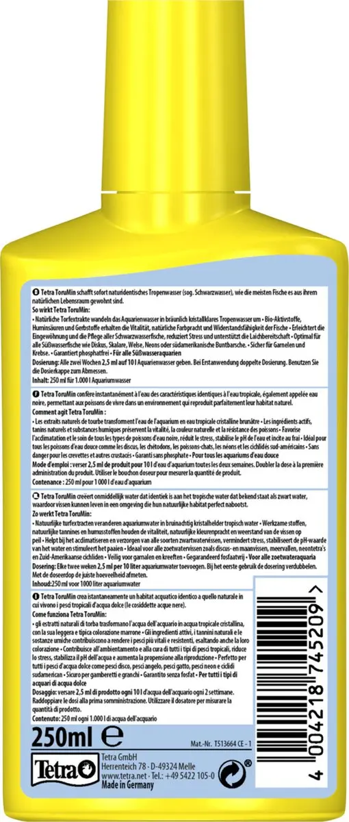 Tetra Aqua Torumin Turfextract Waterverbeteraar 250ml