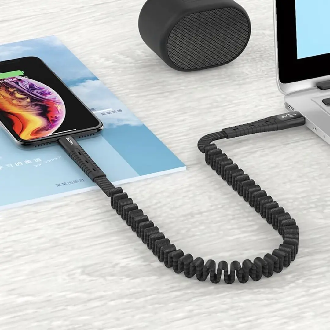Hoco U78 Cotton Treasure USB-C Kabel - Black