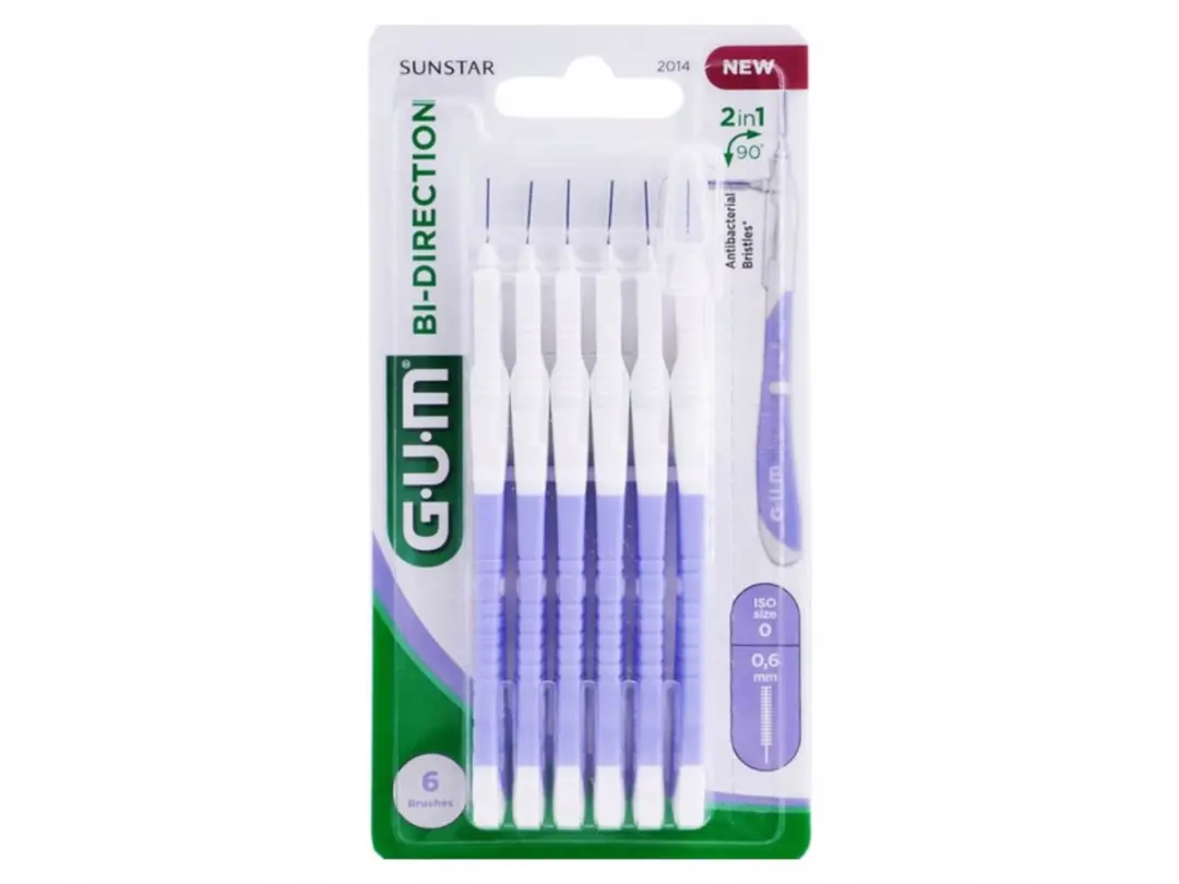 Gum Interdentale Borsteltjes BI-DIRECTION 0,6mm - 18 Stuks