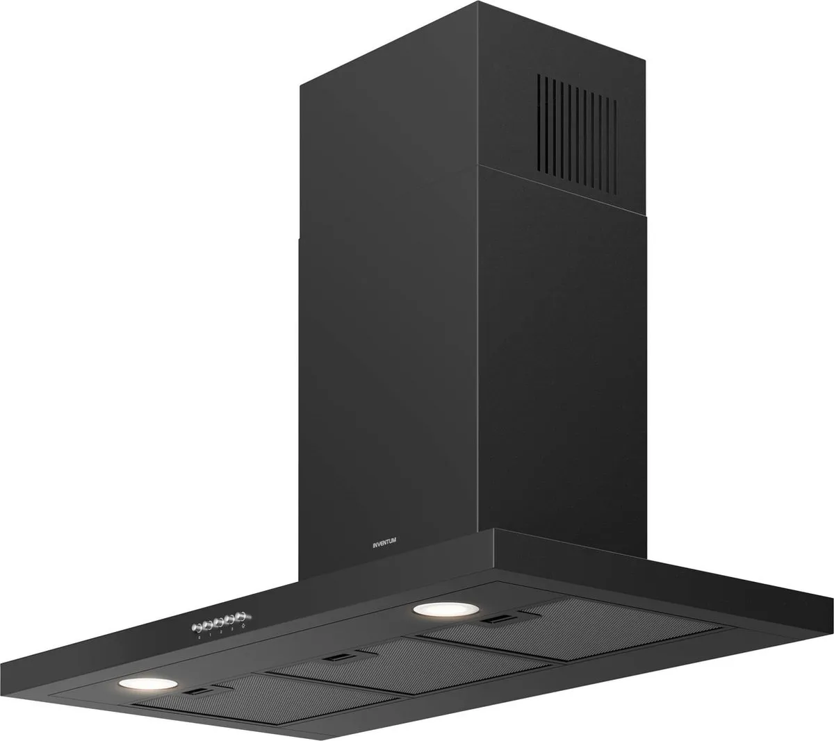 Inventum AKB9005ZWA Wandafzuigkap 90cm - 645m³/h - 3 standen - Zwart