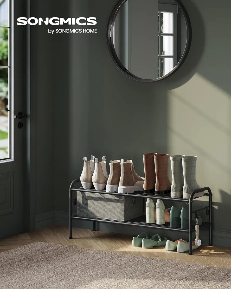 Songmics Schoenenrek 85cm - 12 Paar - Zwart