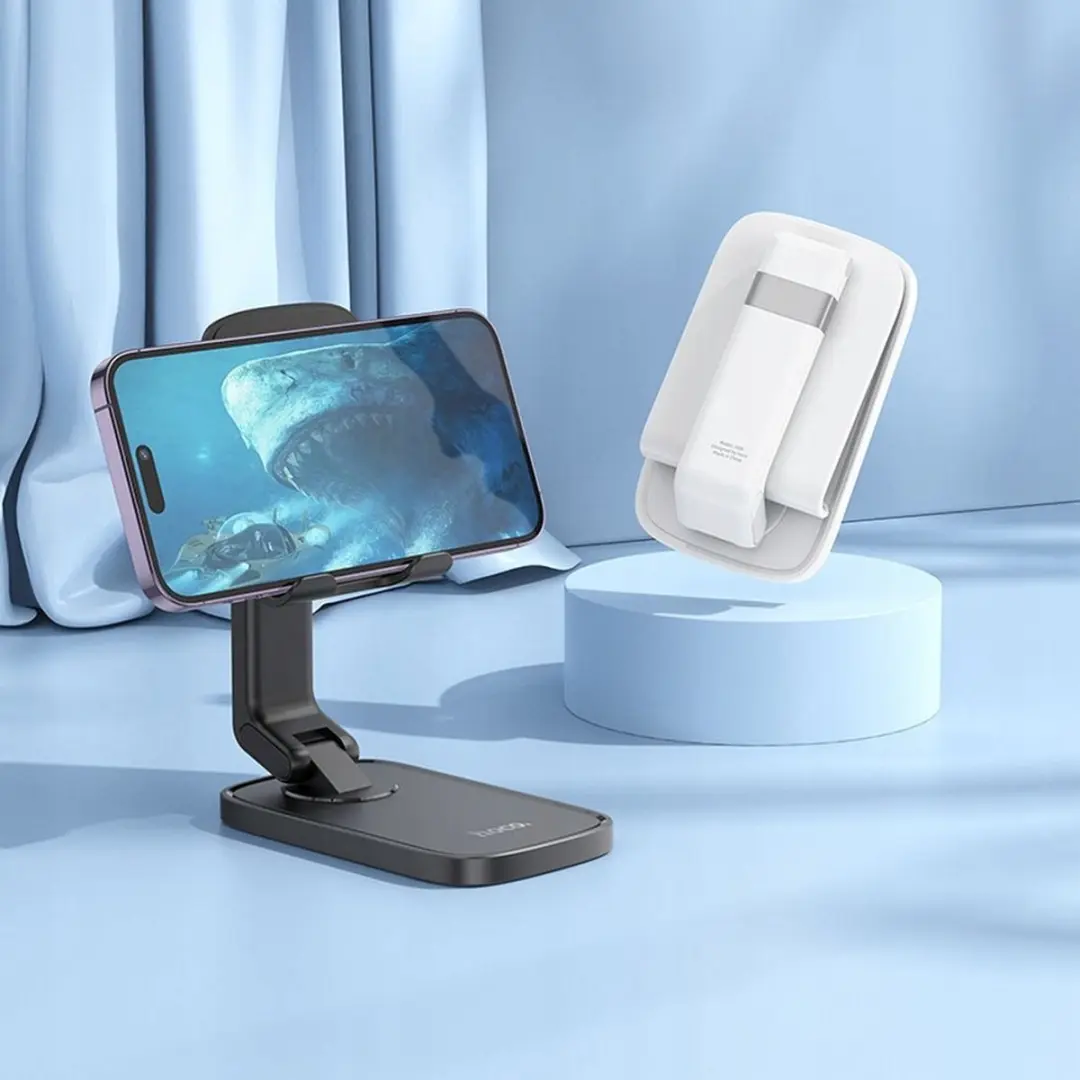 Hoco HD8 Bureau Telefoonhouder - Zwart