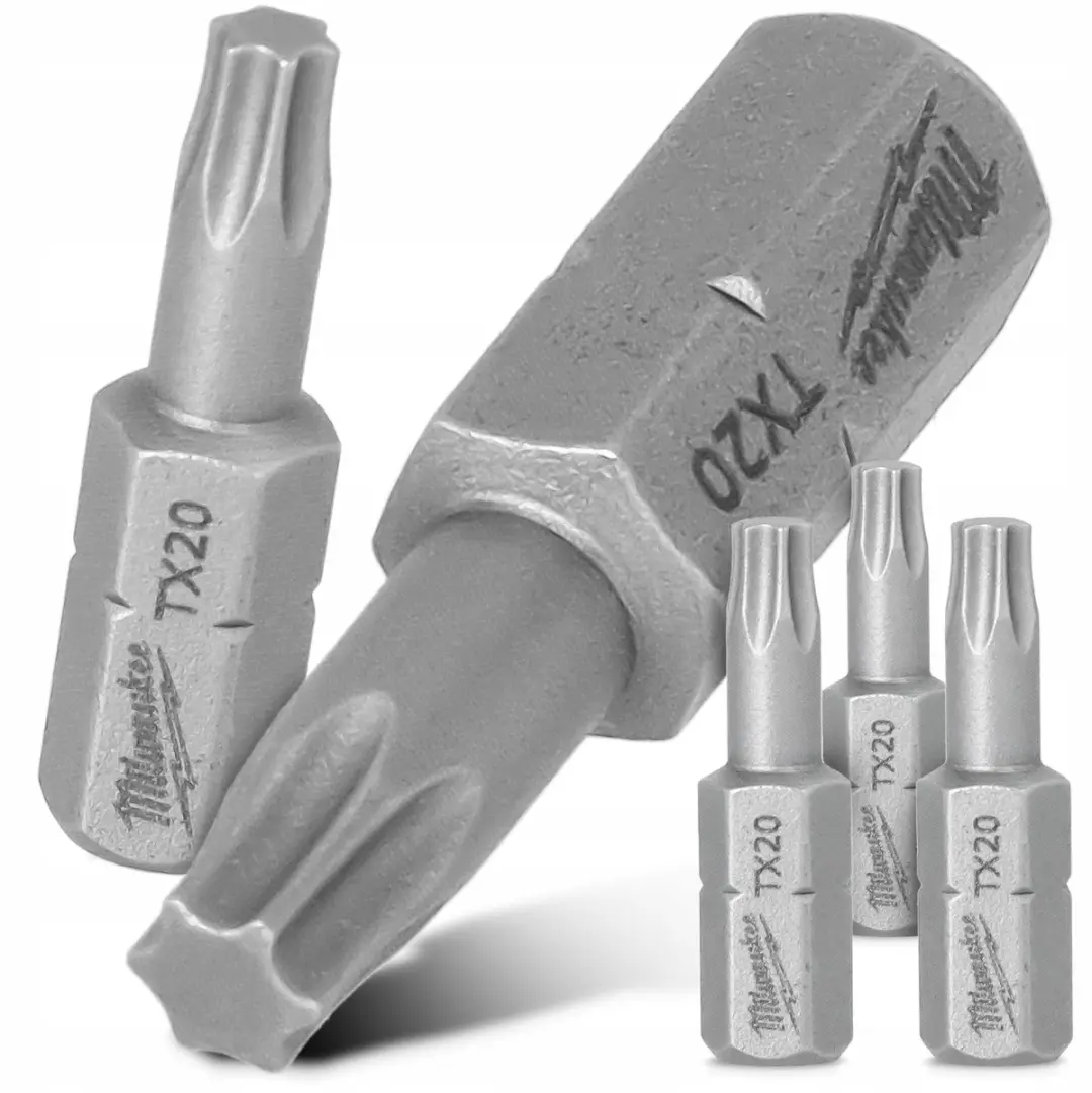 Milwaukee TX20 Torx Bits 25mm Magnetisch