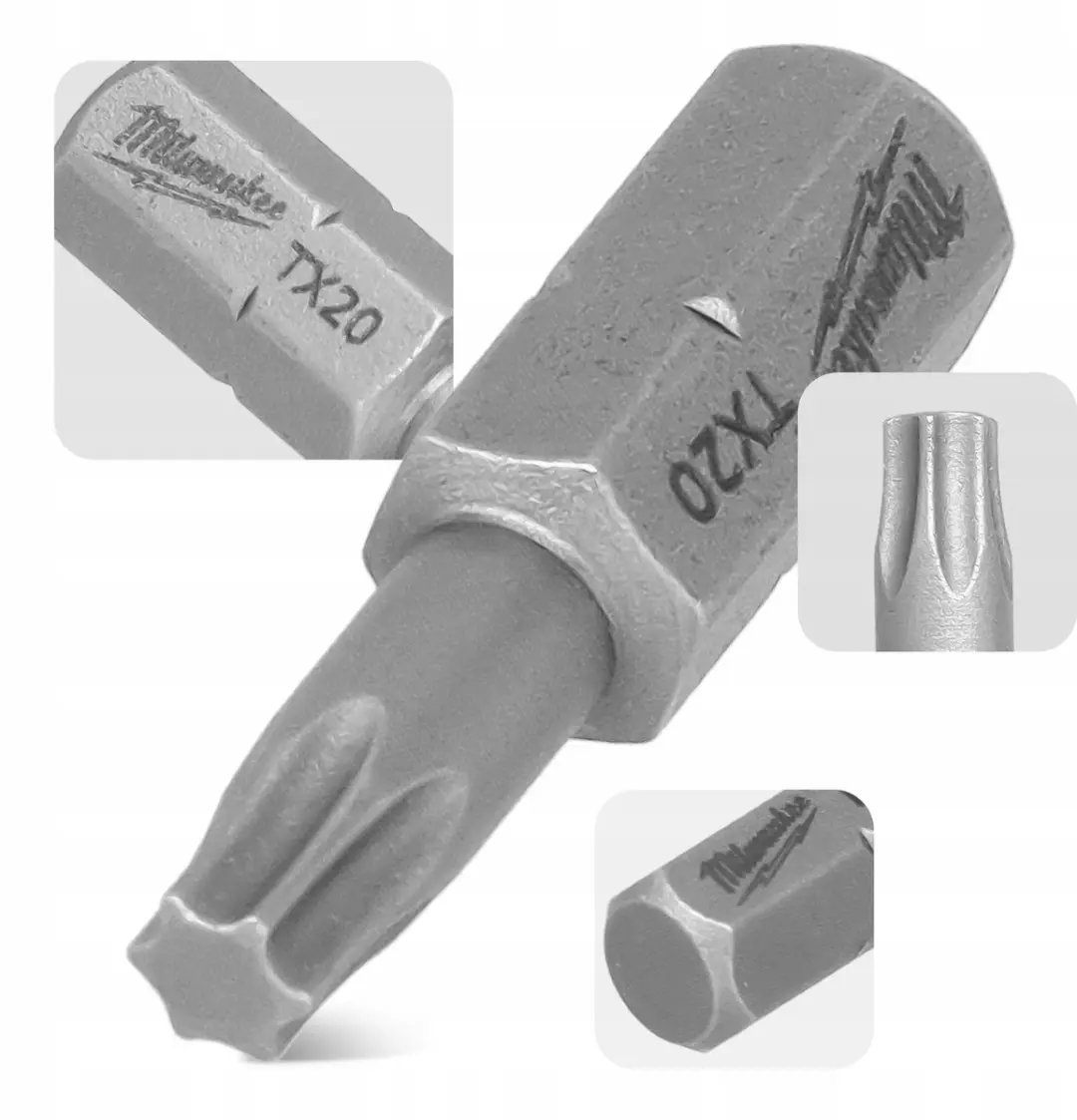 Milwaukee TX20 Torx Bits 25mm Magnetisch - 3 Stuks
