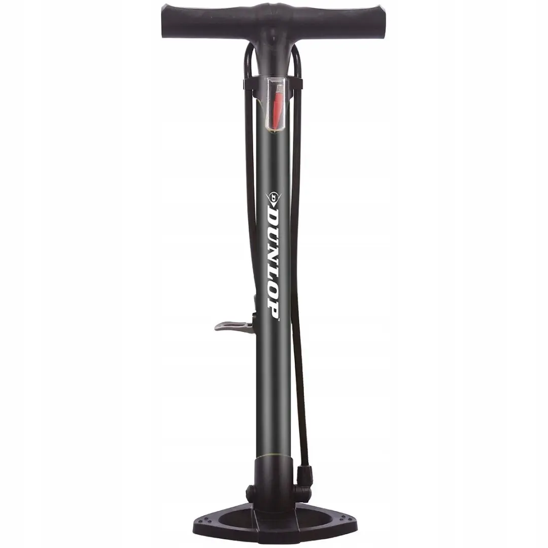 Dunlop Vloerfietspomp 12 bar - Zwart