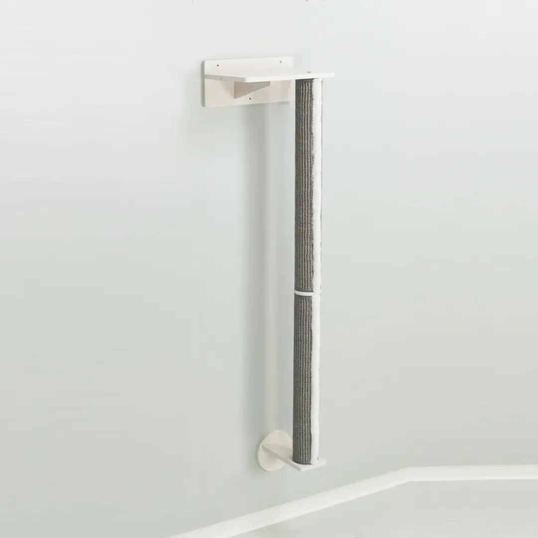 Trixie Muurset 1 - Stam met Muurbeugels - 1 Ligplek - Grijs/Wit
