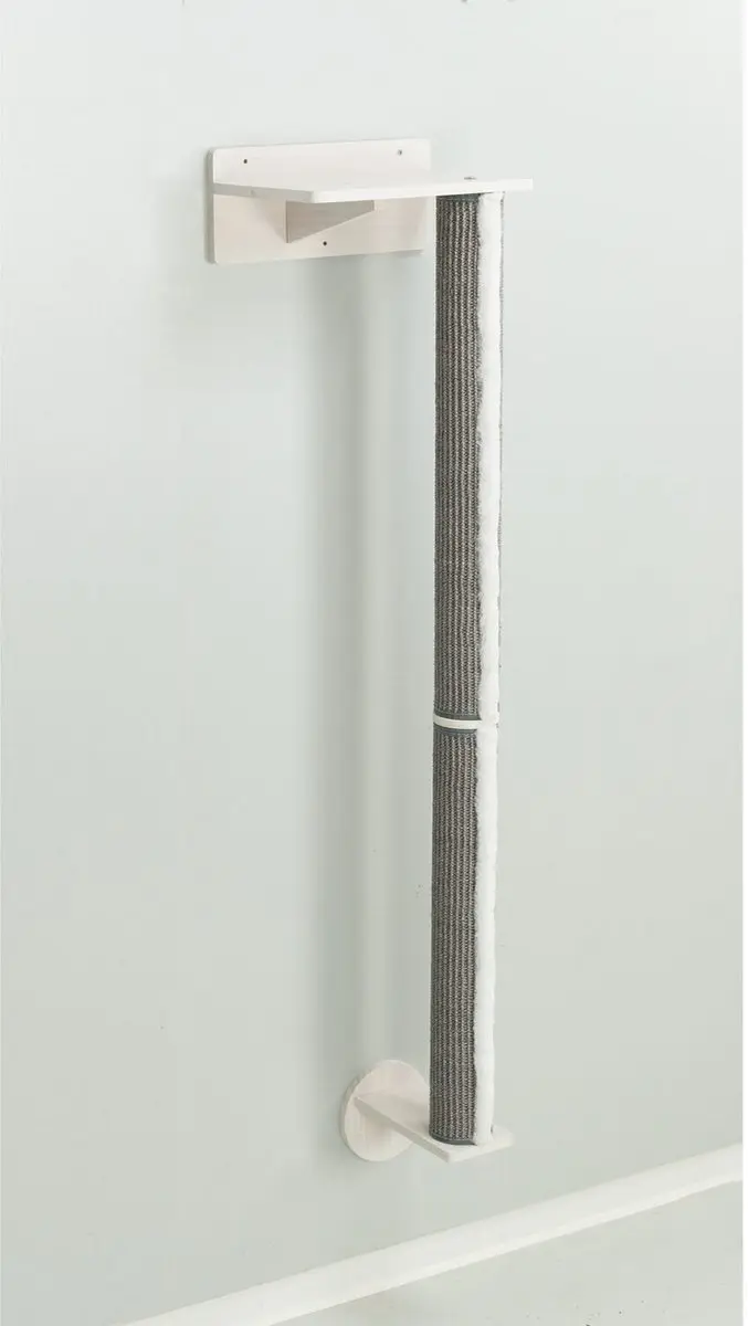 Trixie Muurset 1 - Stam met Muurbeugels - 1 Ligplek - Grijs/Wit