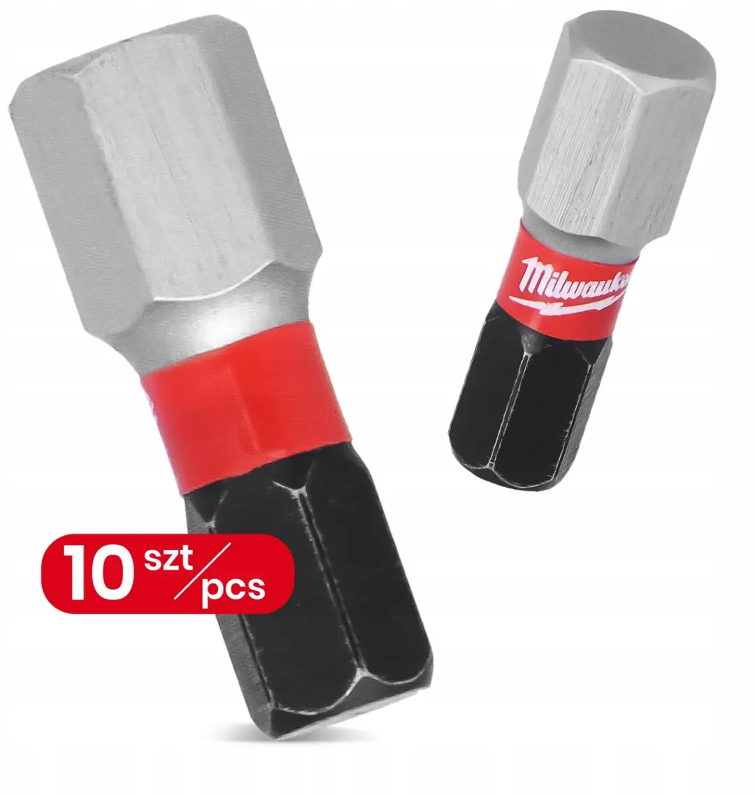 Milwaukee 10x HEX8 25mm Magnetische Slagmoerdoppen