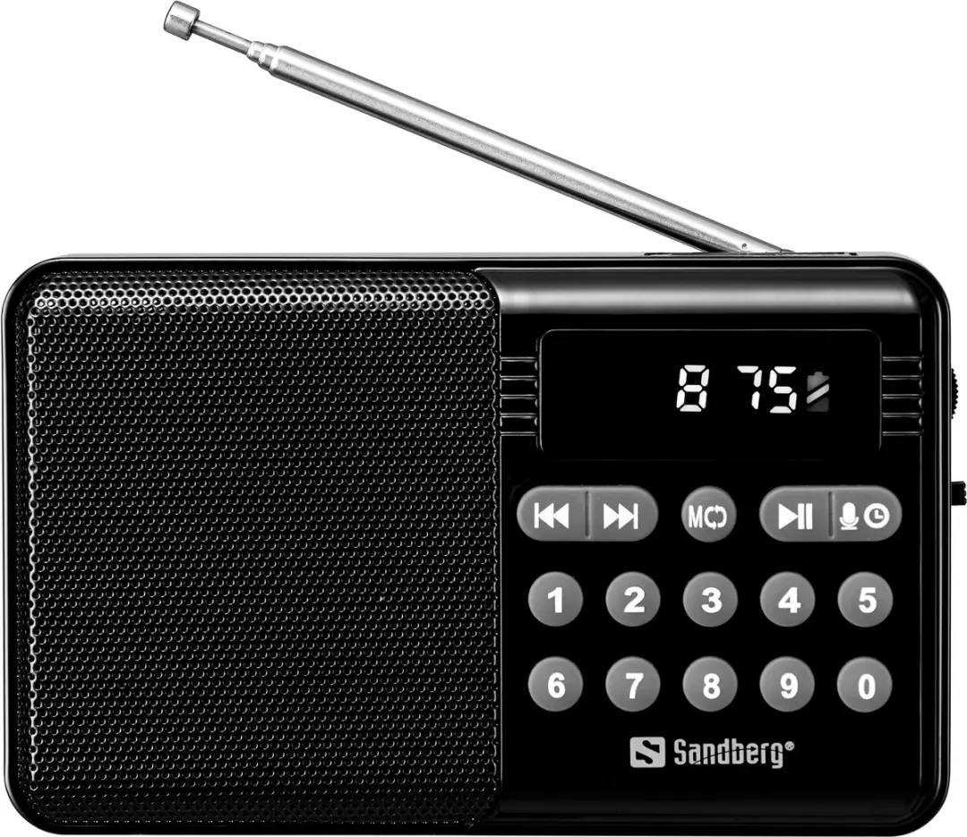 Sandberg 421-18 Draagbare Radio FM+BT - 5W - Zwart - afbeelding 6 van 6