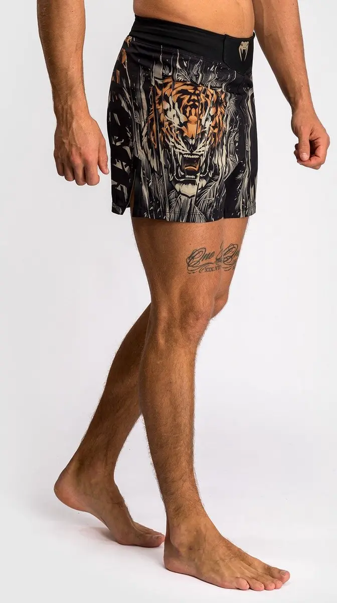 Venum Tiger Fight Shorts XXL - Zwart Neon Oranje