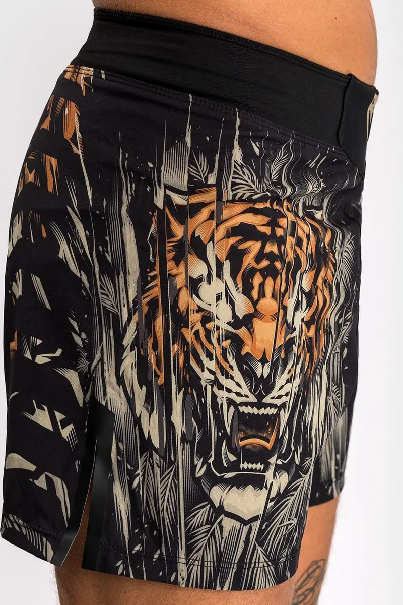 Venum Tiger Fight Shorts XXL - Zwart Neon Oranje