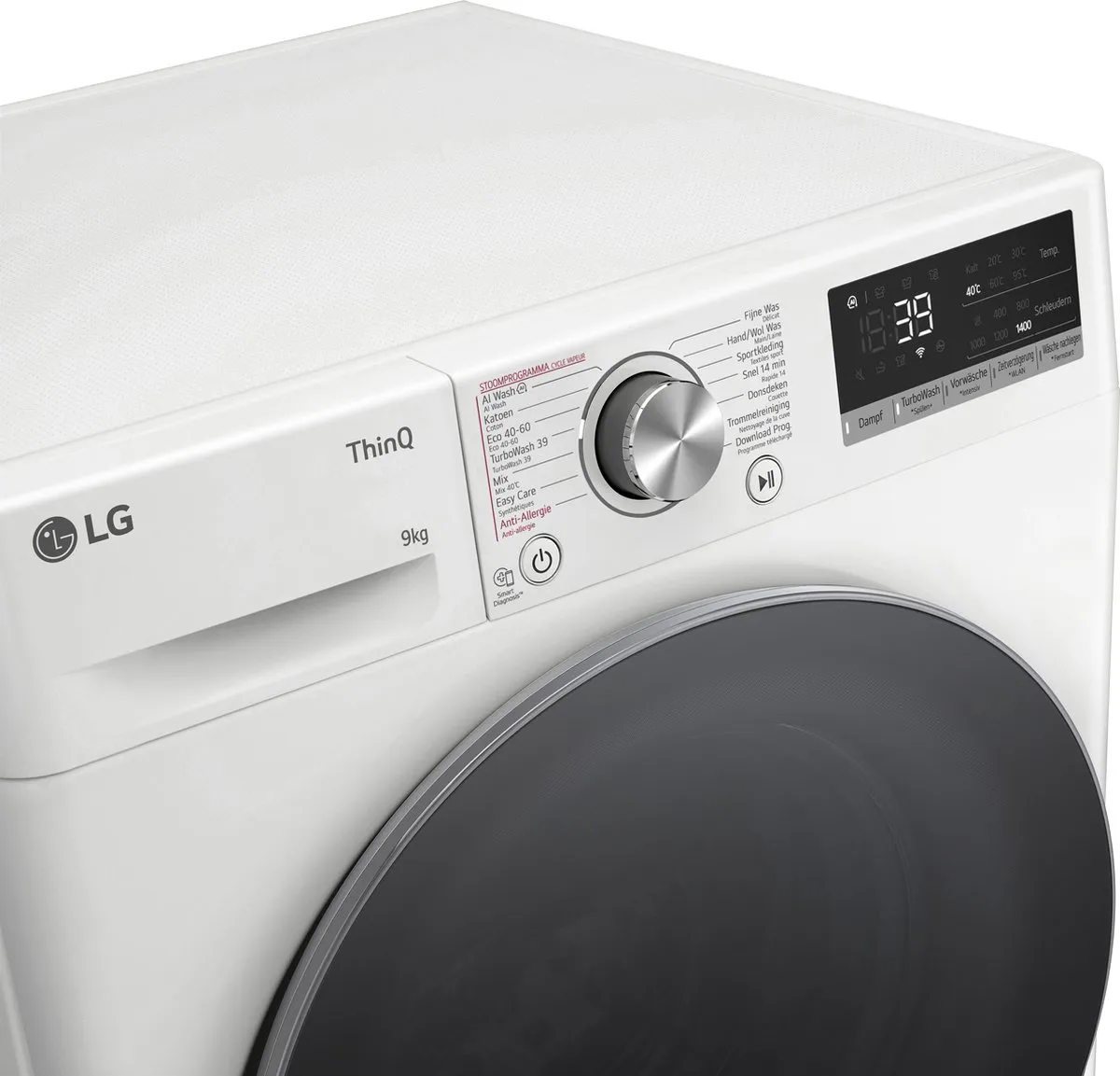 LG GC3R709S1 Wasmachine 9kg - Wit - afbeelding 6 van 6