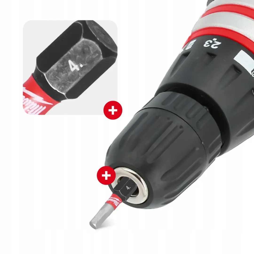 Milwaukee SHOCKWAVE IMPACT Duty Hex4 25mm Bits - 5 Stuks
