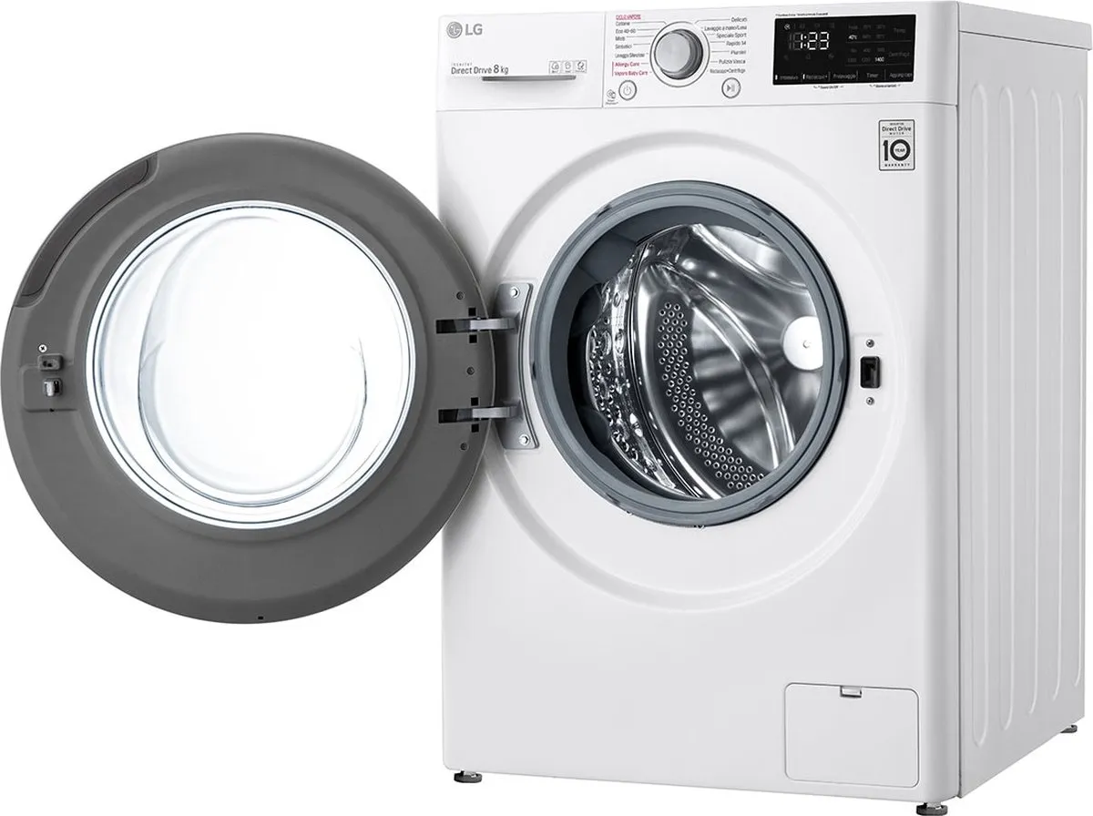 LG F4WV308S4B Wasmachine Voorlader 8kg 1360 RPM - Wit - afbeelding 6 van 6