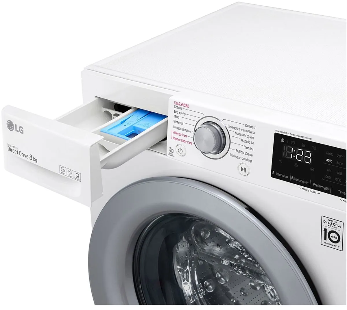 LG F4WV308S4B Wasmachine Voorlader 8kg 1360 RPM - Wit
