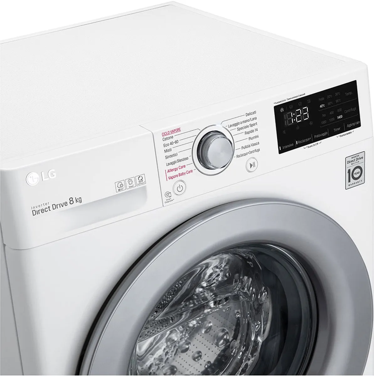 LG F4WV308S4B Wasmachine Voorlader 8kg 1360 RPM - Wit