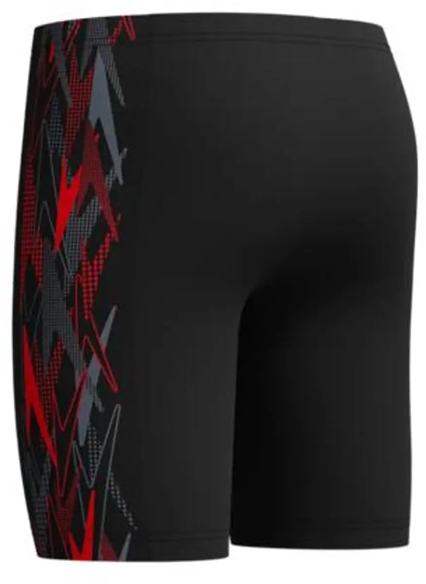 Speedo Placement Jammer Jongens 3170002 - Sportzwembroek 140 - Zwart/Rood