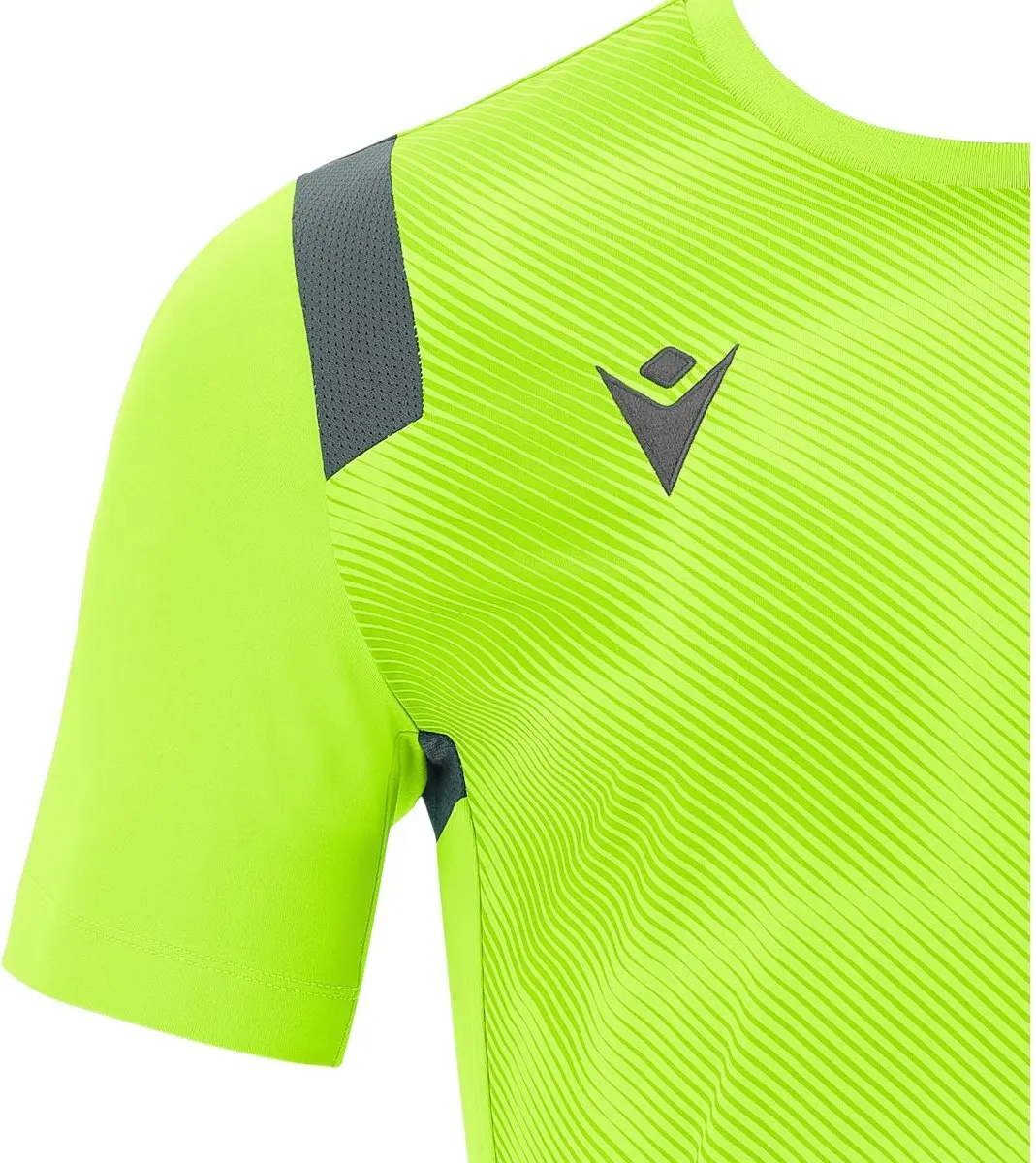 Macron Rodders Shirt Heren - Fluogeel/Antraciet 4XL