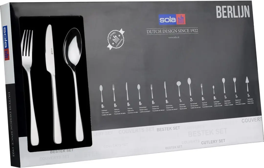 Sola Berlijn Bestekset 70-delig - Zilver