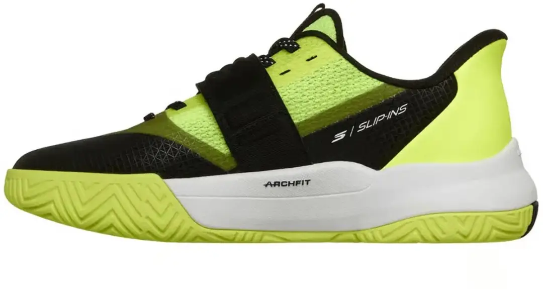 Skechers Viper Court Elite 2.0 Tennisschoenen - 45 - Geel/Zwart