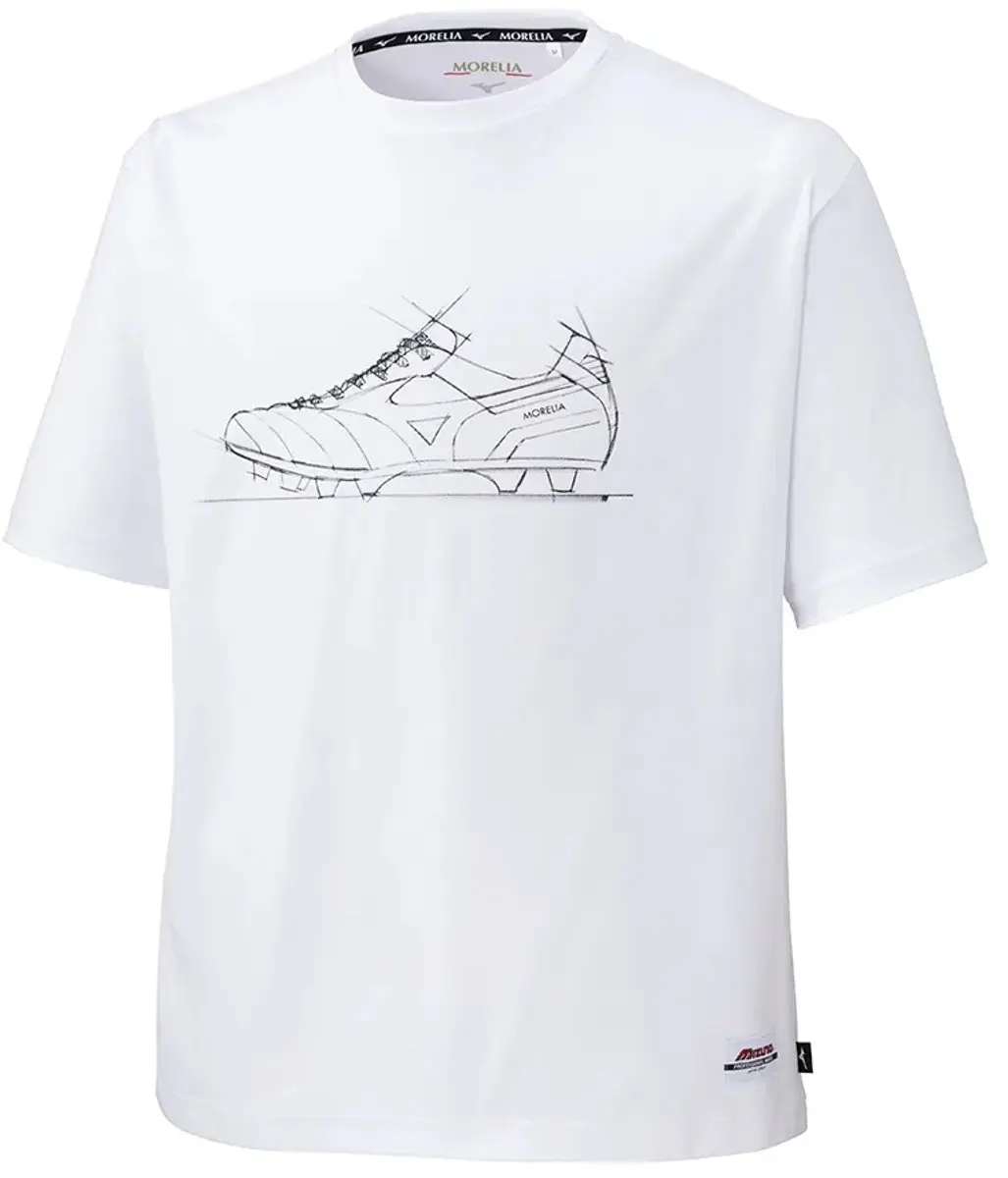 Mizuno Mod Off Print T-shirt Wit - S