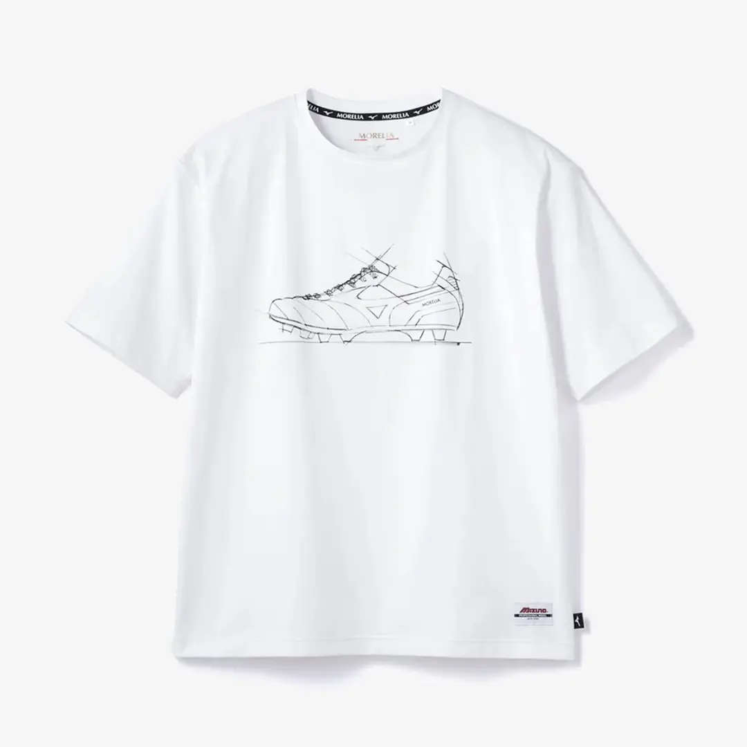 Mizuno Mod Off Print T-shirt Wit - S