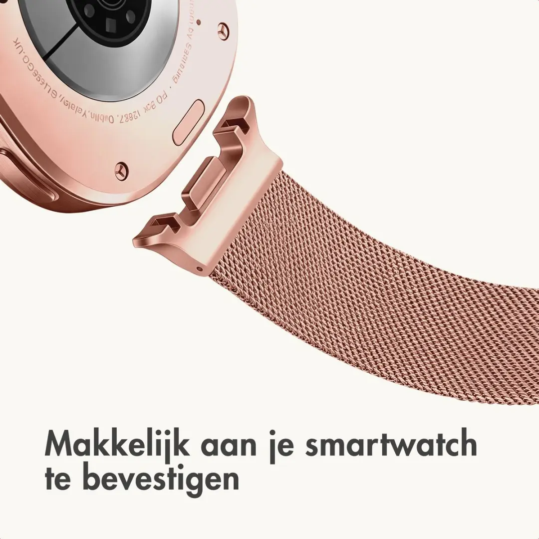 Imoshion Milanees Magnetisch Bandje - Samsung Galaxy Watch 8/9 - Rosé Goud