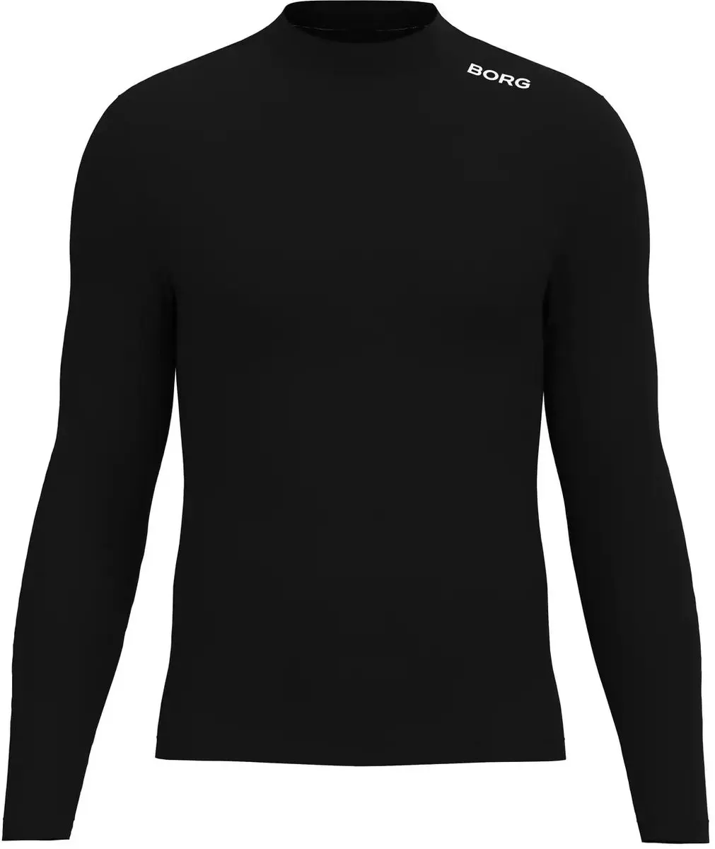 Björn Borg Merino Blend Heren Sport Top Lange Mouwen XXL - Zwart