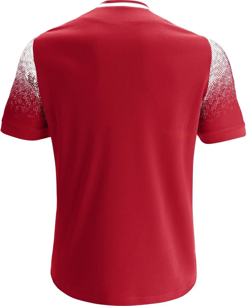 Macron Alioth Heren Shirt Korte Mouw - Rood/Wit M