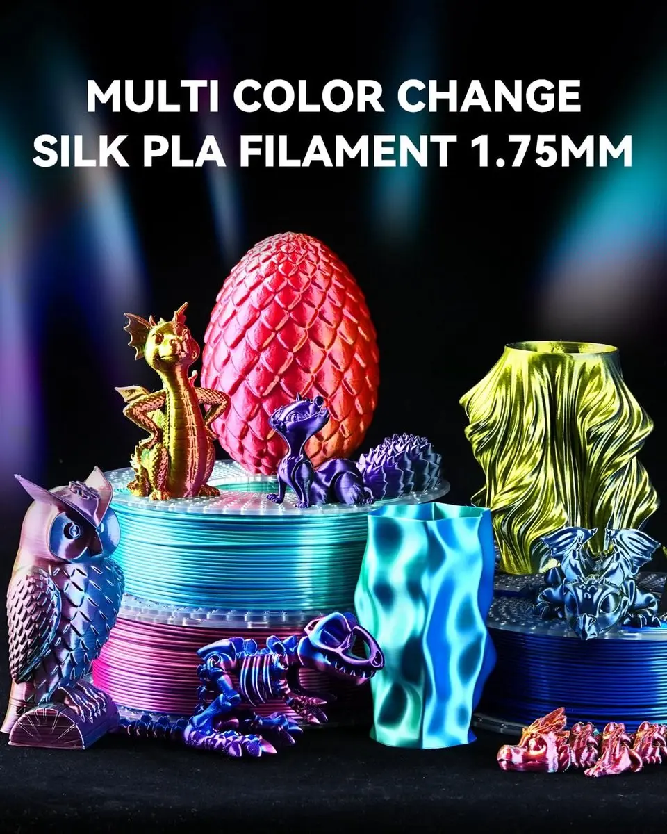 Sunlu Silk PLA+ Filament Set - 2 kg (8 Spoelen) - Multicolor