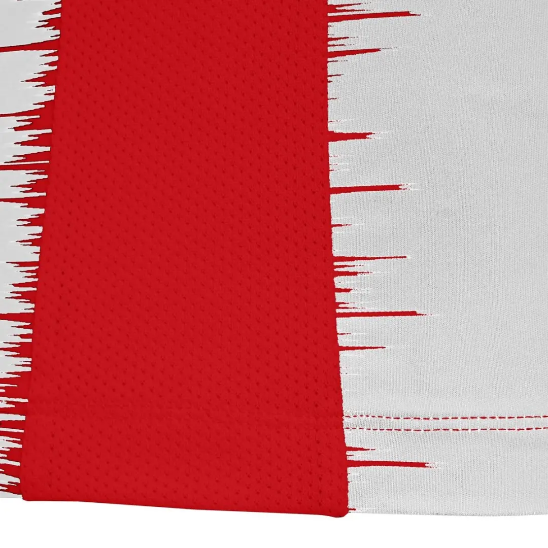 Macron Miram Heren Shirt Korte Mouw - Rood/Wit M