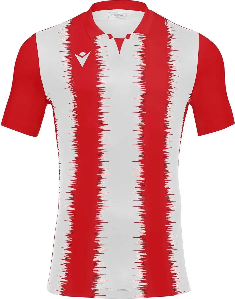 Macron Miram Heren Shirt Korte Mouw - Rood/Wit M