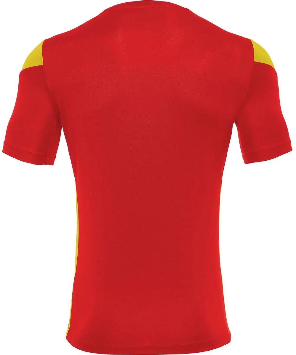 Macron Polis Shirt Heren - Rood Geel M
