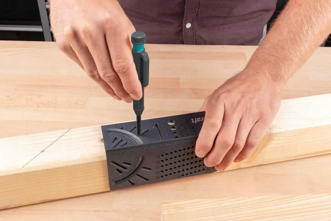 Wolfcraft Multifunctionele Timmerman Winkelhaak - Grijs