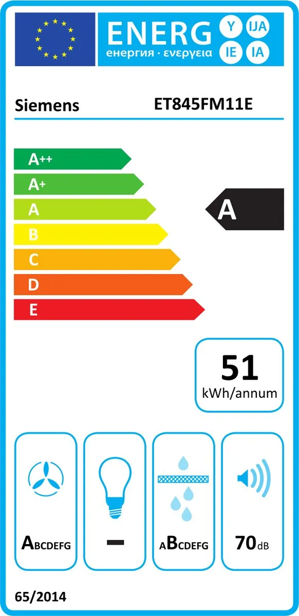 Siemens ET845FM11E Inbouwkeramische Kookplaat 4 Zones - Zwart