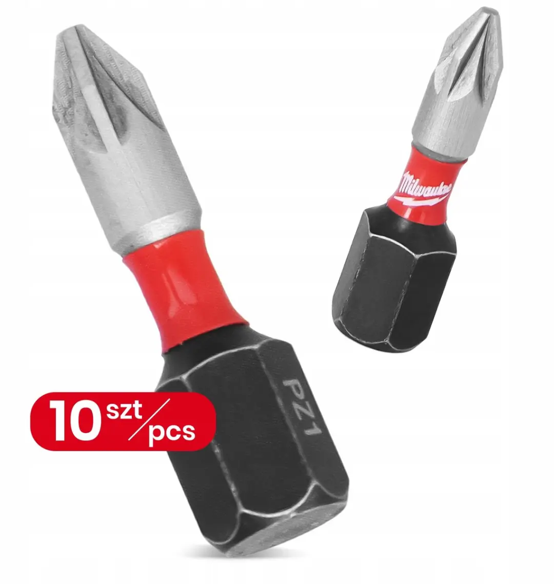 Milwaukee SHOCKWAVE PZ1 25mm Bit Udarowy - 10 Stuks