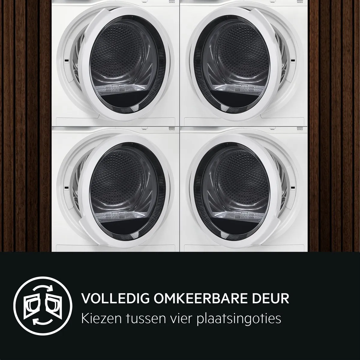 AEG TR7386T4B SensiDry Warmtepompdroger 8 kg - Wit/Zwart