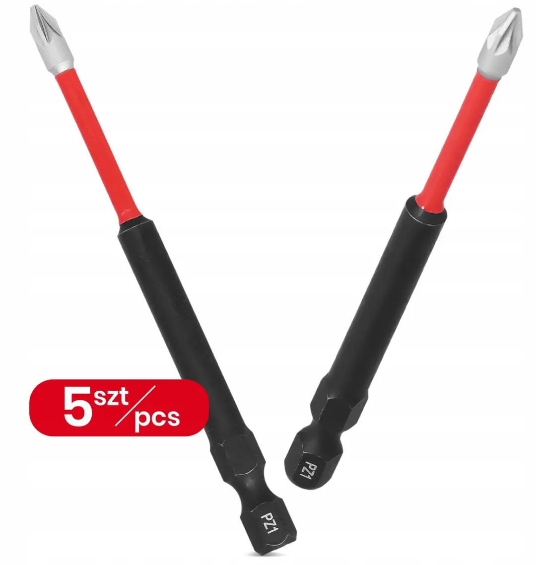 Milwaukee SHOCKWAVE PZ1 Impact Bits 90mm Magnetisch - 5 Stuks