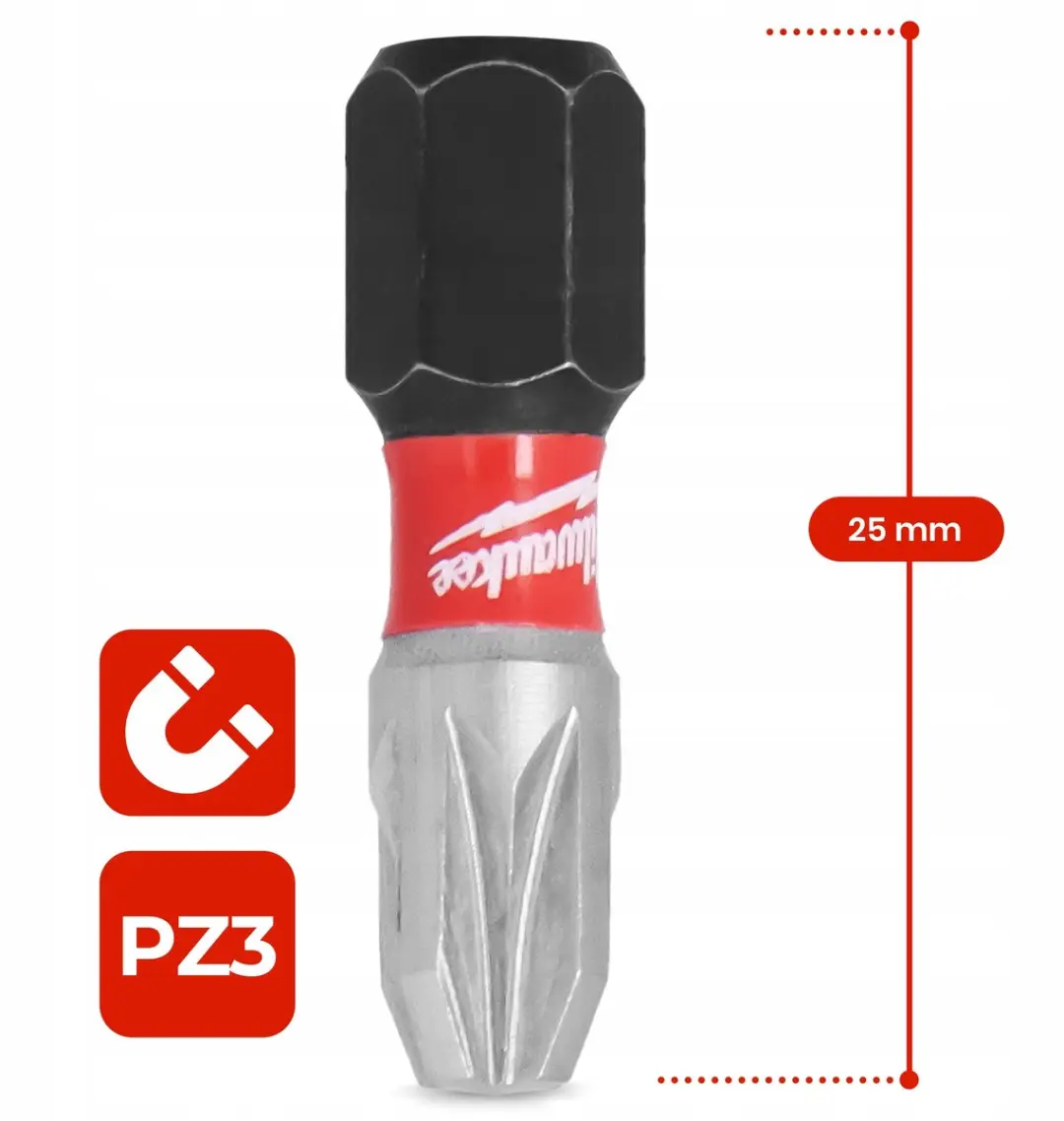 Milwaukee PZ3 Slagbits 25mm - 10 Stuks