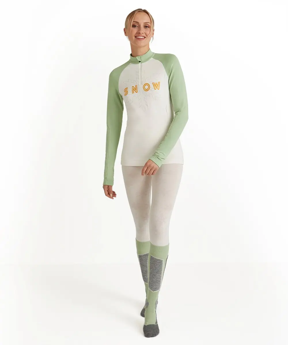 Falke L/S Dames Thermoshirt - M - Wit