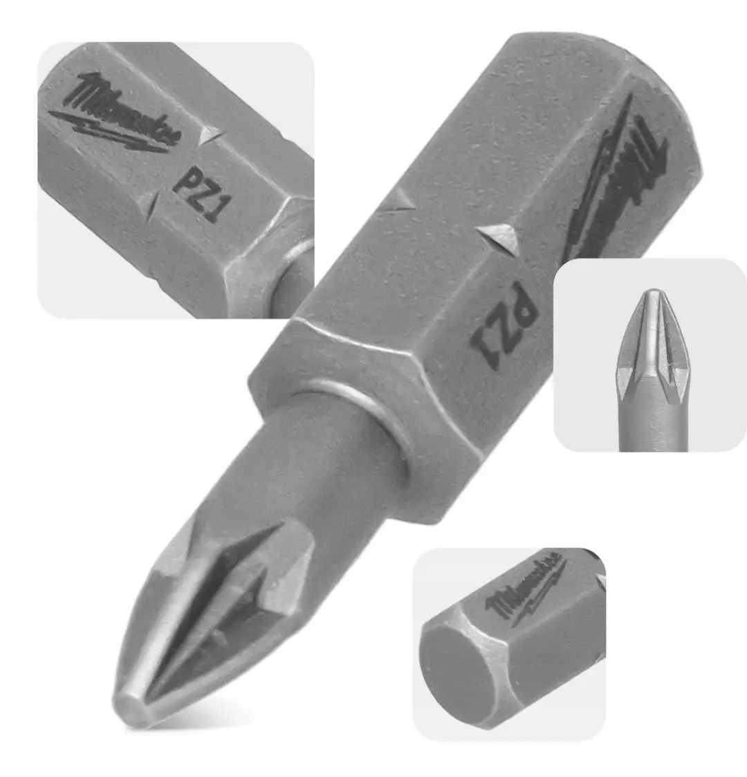 Milwaukee PZ1 Schroefbits 25mm Magnetisch - 5x