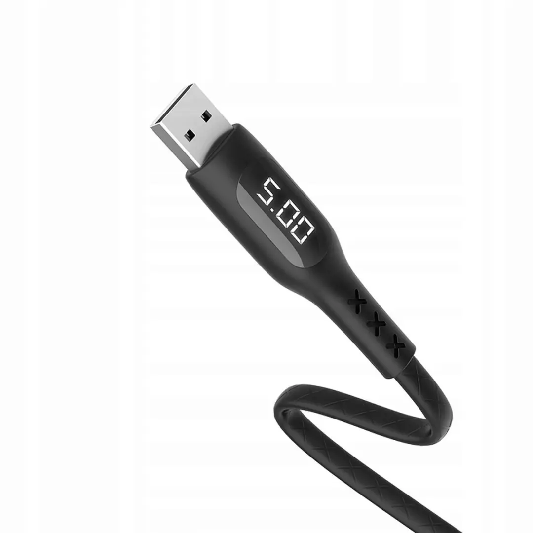Hoco S6 USB Kabel Micro USB - LCD Display & Laad Timer