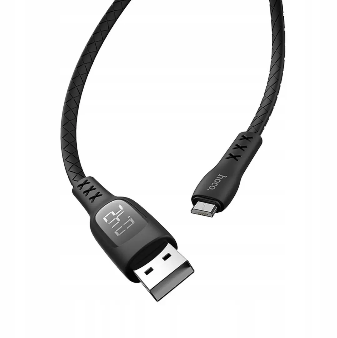 Hoco S6 USB Kabel Micro USB - LCD Display & Laad Timer