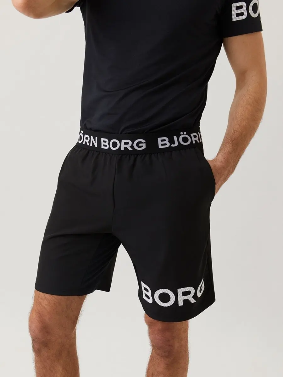 Björn Borg Heren Short S - Zwart/Wit