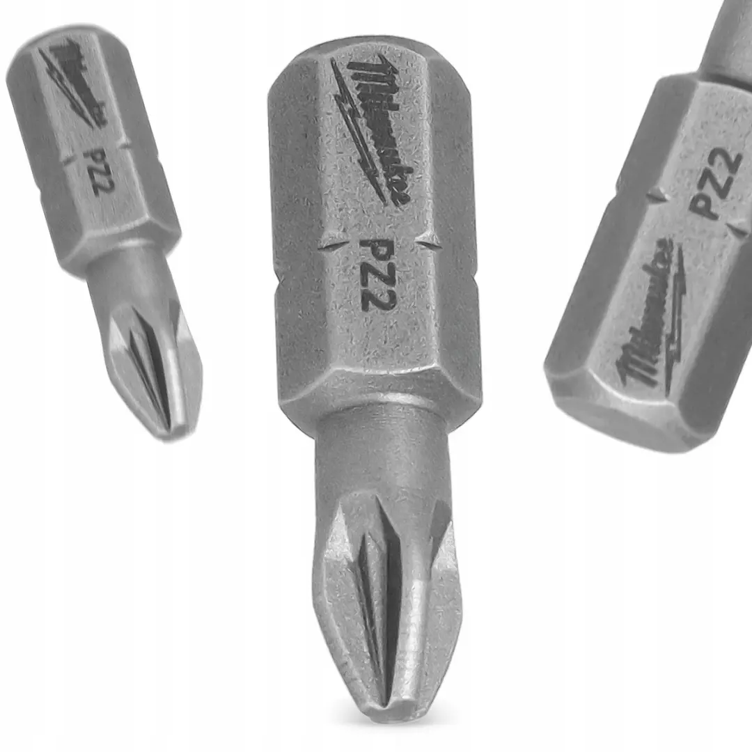 Milwaukee PZ2 Bits 25mm Magnetisch - 2 Stuks Staal S2
